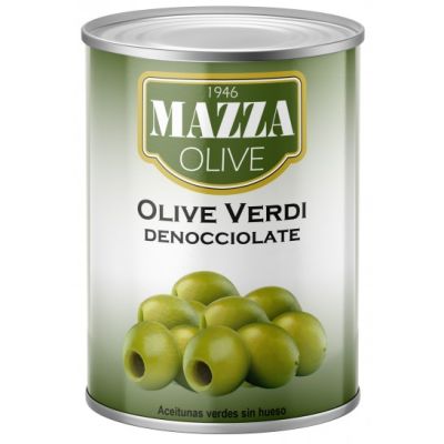 Green olives pitted MAZZA, 4 kg / 2 kg